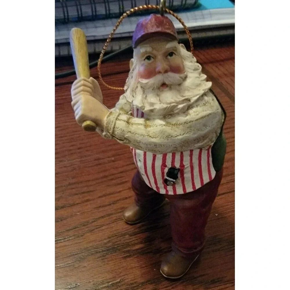 Santa Claus Ornament ,Baseball Santa‎  Presents 4